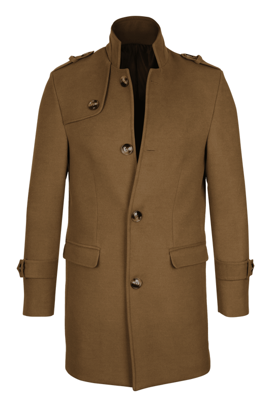 Half collared coat